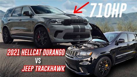 2021 Hellcat Durango VS Jeep Trackhawk?! Trackhawk Owner Reacts To New ...