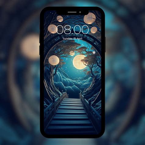 Moonlit: Oriental Landscape Mobile Phone Wallpaper bundle