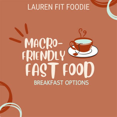 Macro Friendly Fast Food Breakfast Options (as of November 2022 ...