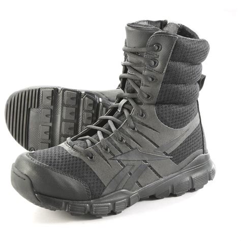 Reebok Men's 8" Ultra Light Tactical Boots, Black - 608550, Combat ...