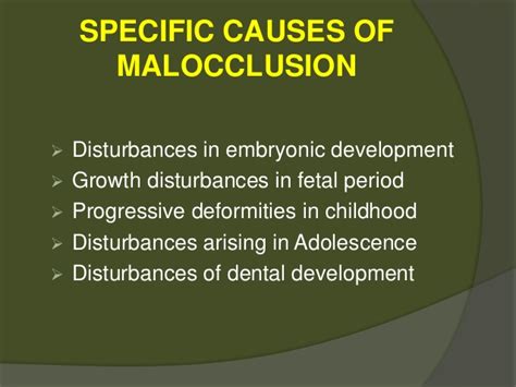 Types And Causes Of Malocclusion - David F. Urich, DDS