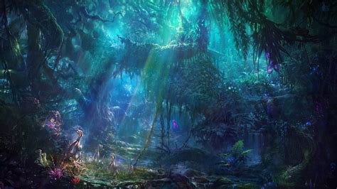 Wallpaper : forest, fantasy art, artwork, science fiction, concept art, underwater, jungle ...