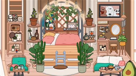 Toca Life World : NEW BIG AESTHETIC SIMPLE BEDROOM DESIGN MAKEOVER🍑🌿 ...