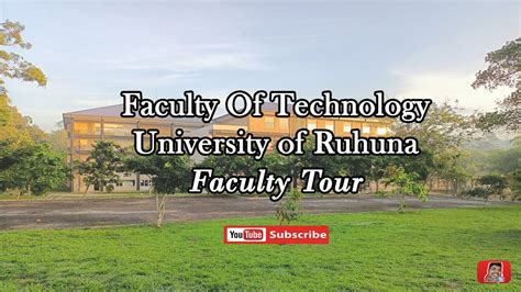 Faculty_Tour Faculty of Technology University Of Ruhuna - YouTube