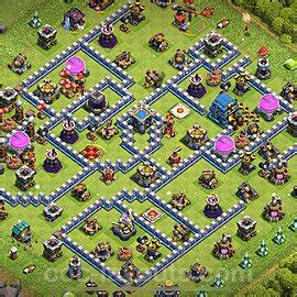 Best TH12 Trophy/Defense Base Layouts with Links 2024 - Copy Town Hall ...