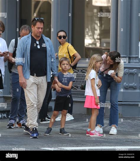 New York - NY - 09/15/2019 - Michael Weatherlywife Bojana Jankovicdaughter Olivia Weatherly (7 ...