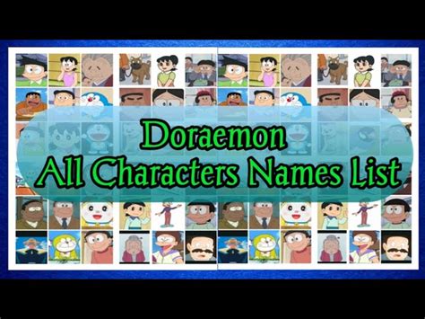 Doraemon Characters With Names - Infoupdate.org