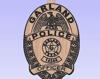 Garland Police Badge - Etsy