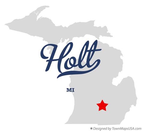 Map of Holt, MI, Michigan