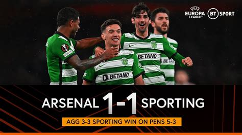 Arsenal vs Sporting (1-1) (Sporting Win 5-3 On Pens) | Gunners ...