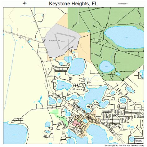 Keystone Heights Florida Street Map 1236475