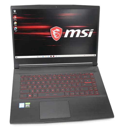 MSI GF65 15.6" Gaming Laptop: RTX 2060, i7-9750H, 8GB RAM, 256GB SSD | CruiseTech