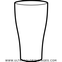 Pint Glass Coloring Page - Ultra Coloring Pages