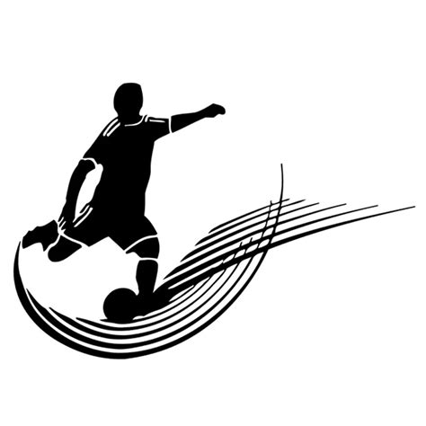 10CM*14.6CM Fashion Sport Soccer Silhouette Decal Vinyl Car Sticker-in Car Stickers from ...