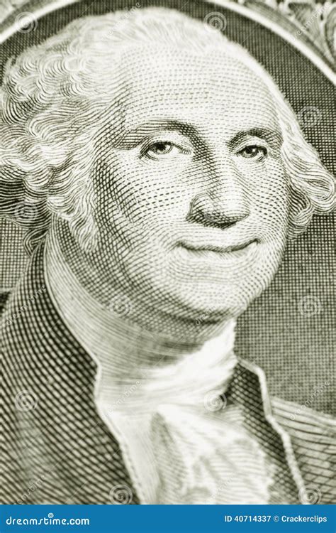 One Dollar Bill with Smiling George Washington Stock Image - Image of consumerism, concept: 40714337