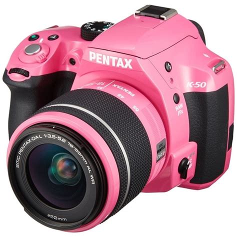 Pentax K50 16MP Pink Camera with 18-55 3.5-5.6 Dal Lens - 16629206 ...