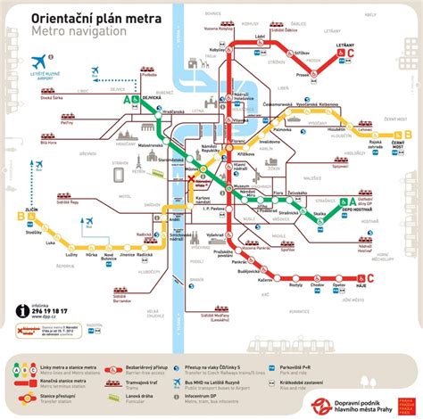 Mapa Metra V Praze