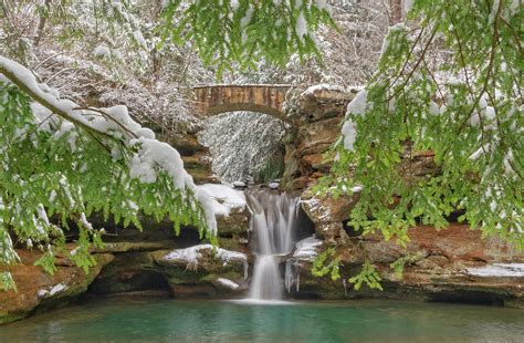 Old Man's Cave in Winter, Hocking Hills State Park in Ohio Photograph ...