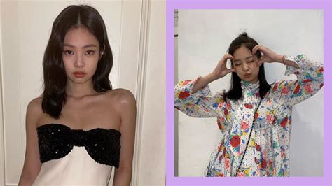 BLACKPINK Jennie Lob Shoulder-Length Hairstyles