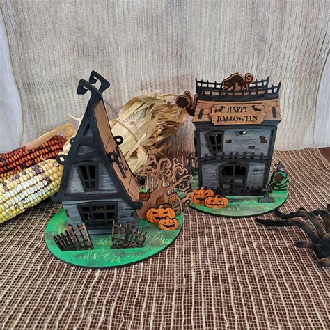 Zombie House Hand Painted Halloween Decorations Dimensional Witch House Dimensional Zombie House ...