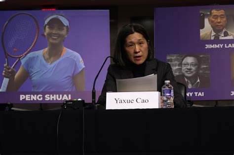 Peng Shuai emerges at Winter Olympics for a 'controlled interview' - IFEX