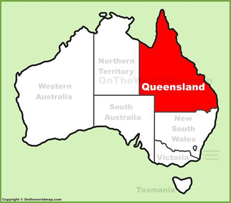 Queensland In Australia Map
