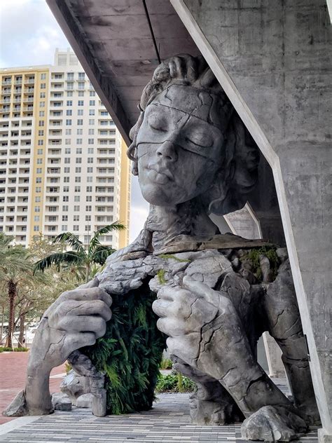 Giant Sculpture Opens Its Chest To Reveal a Fern-Covered Tunnel People ...