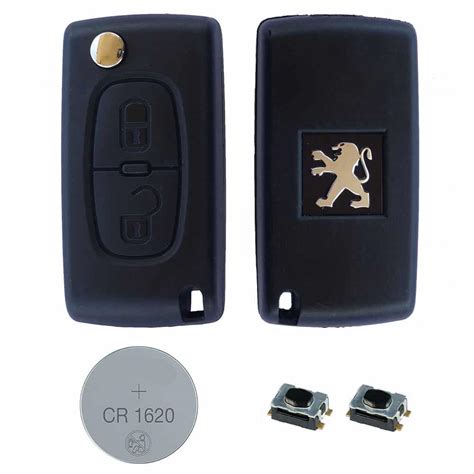 Peugeot DIY Repair Kit Replacement 2 Button Remote Car Key Case with HU83 Blade 8438569485402 | eBay