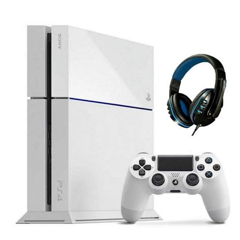 Sony PlayStation 4 500GB Gaming Console White with BOLT AXTION Bundle ...