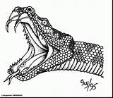 Realistic Printable Snake Coloring Pages sketch template