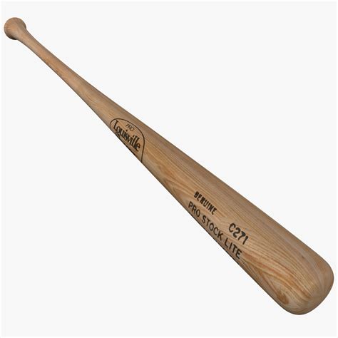 3d wooden ball bat model