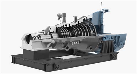 3D cross section steam turbine - TurboSquid 1400502