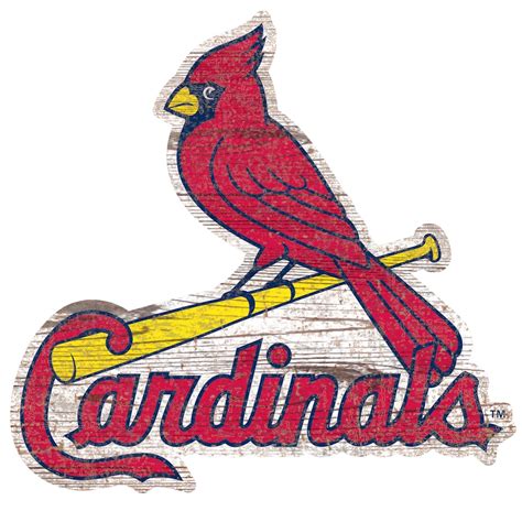 St. Louis Cardinals 24'' x 24'' Distressed Logo Cutout Sign