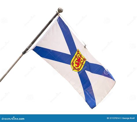 Nova Scotia Provincial Flag Stock Photo - Image of symbol, patriotic ...