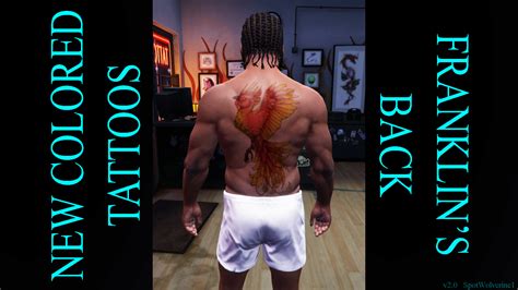 New Colored Tattoos - Franklin's Back [Graphics Tablet] - GTA5-Mods.com