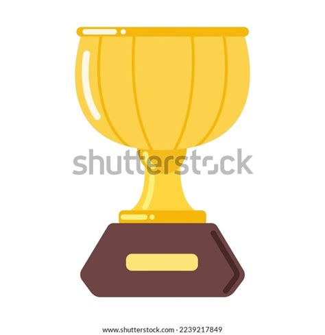 Gold Trophy Cup Vector Illustration Prize Stock Vector (Royalty Free ...