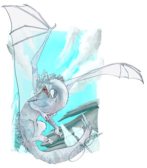 Crystal-Ice Dragon by Shadowtangent on DeviantArt