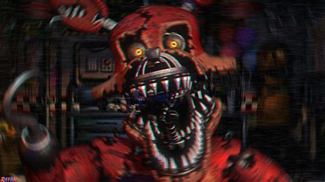 Nightmare Foxy Jumpscare UCN (FNAF-C4D) by TheRayan2802 on DeviantArt