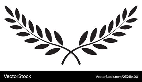 Olive branch laurel wreath winner Royalty Free Vector Image