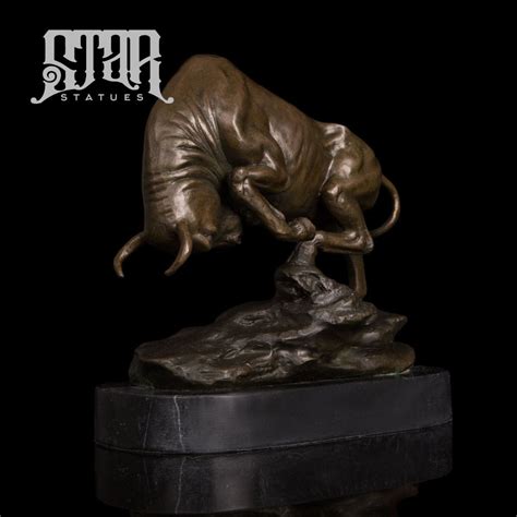 Charging Bull | Animal and Wildlife Sculpture | Bronze Statue – Star ...