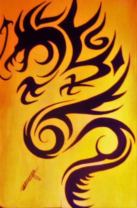 Dragon Doodle Painting by Divyya Dekate - Fine Art America