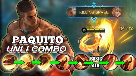 New ML Hero Paquito Unli Combo Tutorial 2021 | Zekilled TV - YouTube