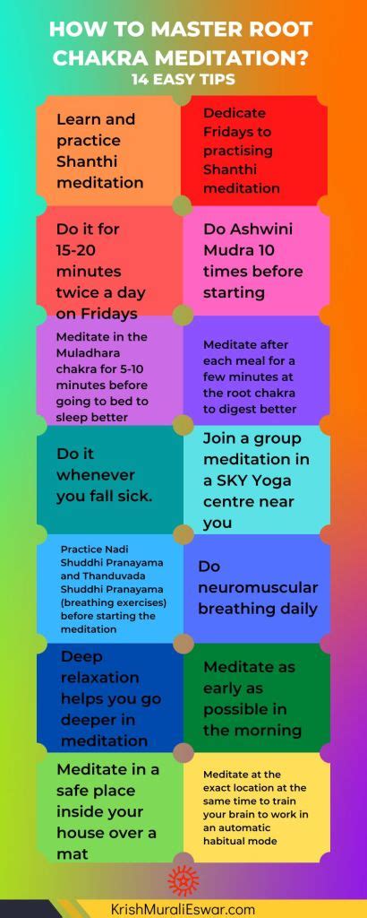 How to Master Root Chakra Meditation – 14 Easy Tips I Follow - Krish Murali Eswar