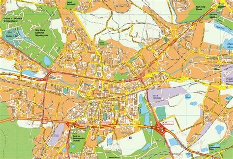 Katowice EPS map. EPS Illustrator Map | Vector World Maps