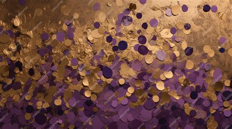 Premium AI Image | A purple and gold glitter background