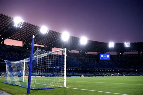 Liverpool fan attacked by Napoli fans collapsed at half-time in stadium ...