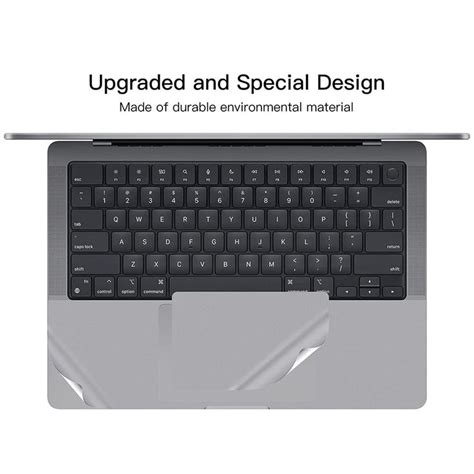 3 In 1 Macbook Pro 14 Palm Rest Cover With Trackpad Protector Skin For ...