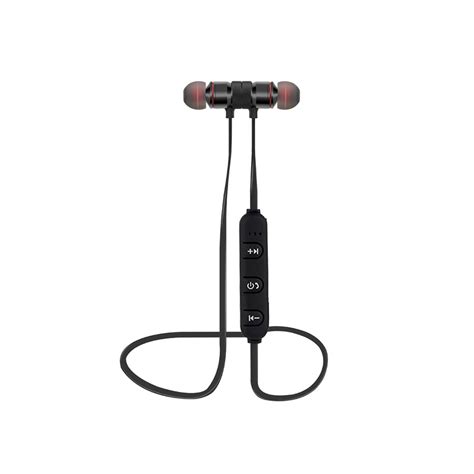 Casti bluetooth in-ear magnetice control multimedia pe fir