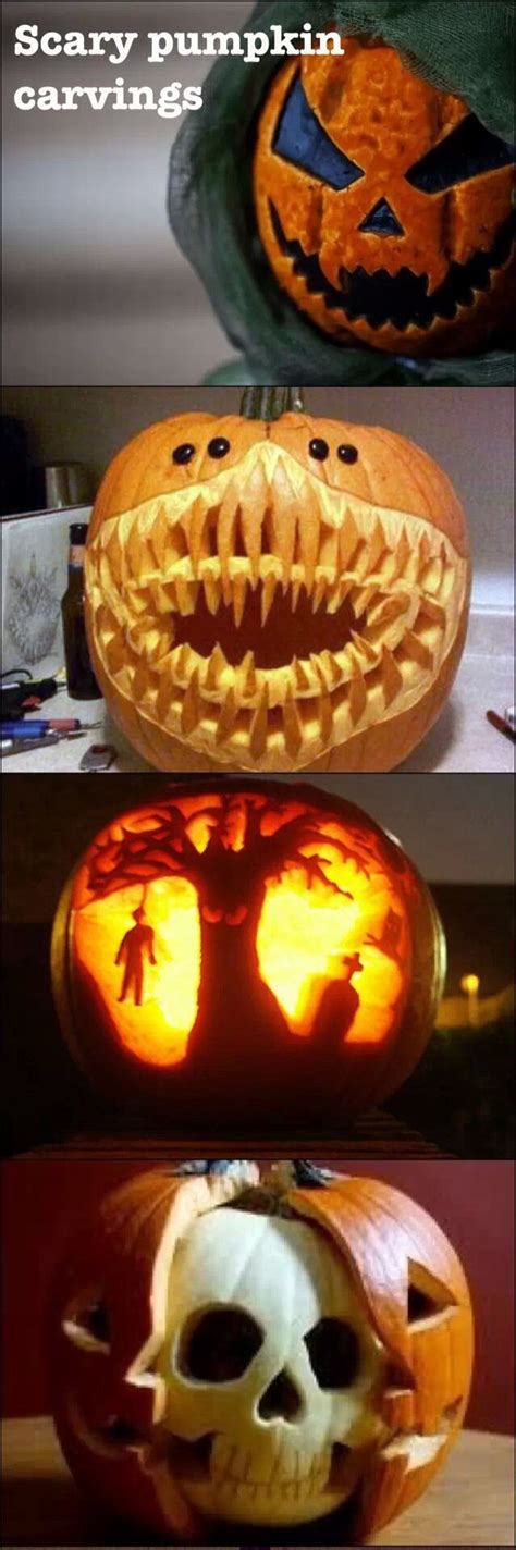 Scary pumpkin carving ideas! | Pumpkin carving, Scary pumpkin, Halloween pumpkins