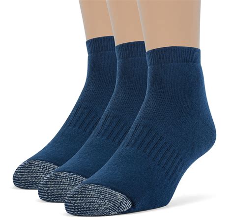 Men's Cotton Comfort Ankle Cushion Socks - 3 Pairs - Walmart.com - Walmart.com